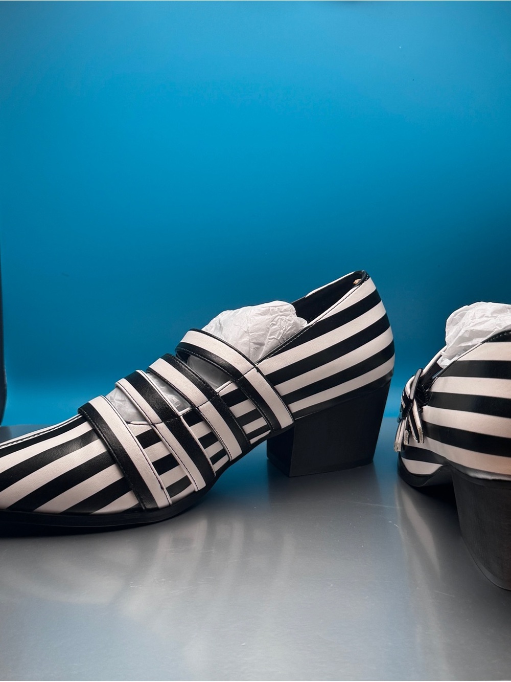 STRANGECVLT STRIPED COVEN HEELS 9 - Picture 4 of 5